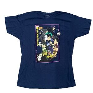 My Hero Academia Anime Mens XL Graphic Tee 100% Cotton Funimation Excellent